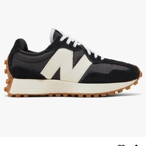 New Balance Classic Black and White Sneakers 327 Worn once. Excellent condition